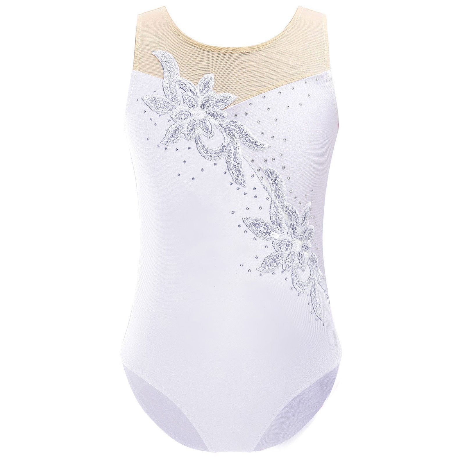 Justaucorps Femme Acrobatie Gymnastique – Avec Strass – Costume Ballet Adulte – Neuf Sans étiquette
