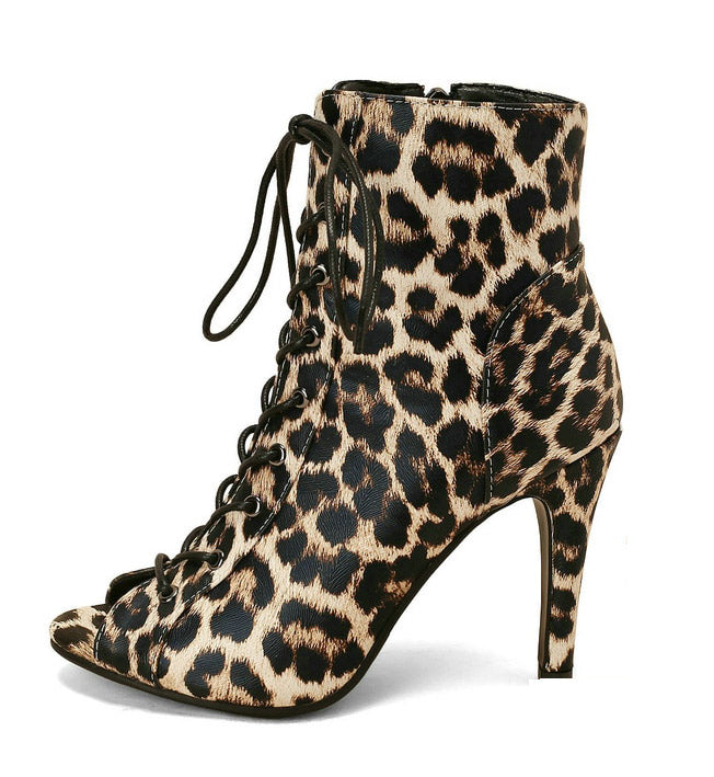 Bottines Talons Bottine LÃ©opard Bottines Leopard Mercy Talons De