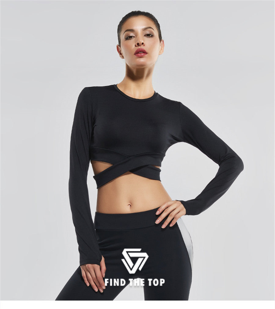 Sport Crop Top Manche Longue Femme Cdiscount Manche Longue Femme Fitness T  Shirt Sport Femme Top
