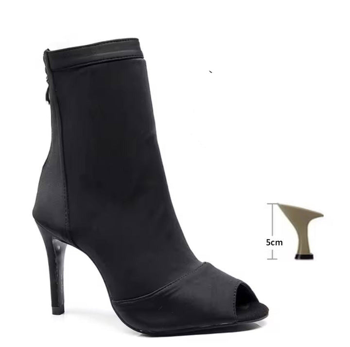 Bottines danse Assa noir Rubber sole Talons 5cm T36