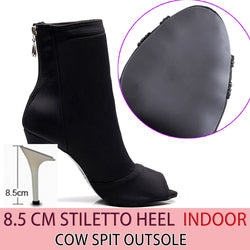 Bottines danse Assa noir Rubber sole Talons 8.5cm T40