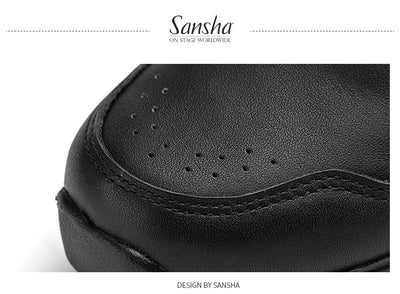 Baskets cuir Sansha coloris noir