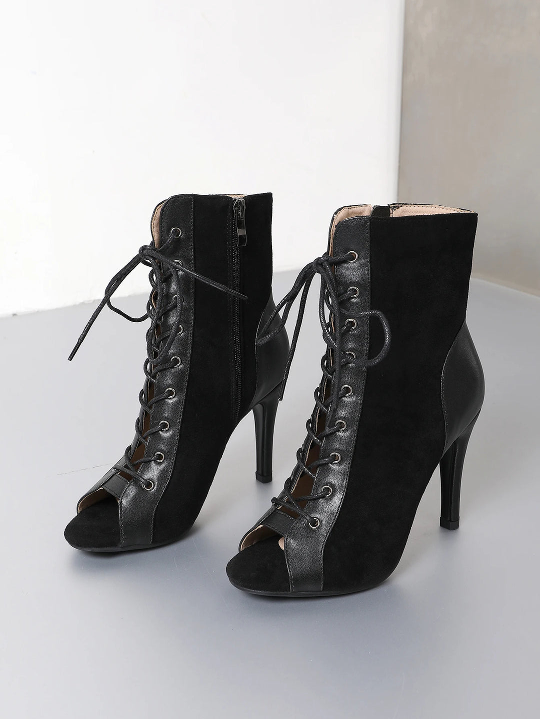 Bottines danse Marlène Talons 10cm Rubber sole