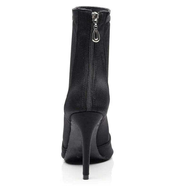 Bottines danse Assa noir Rubber sole Talons 8.5cm T40