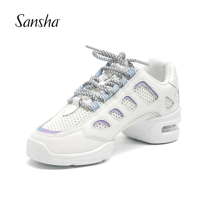 Baskets danse mesh et cuir Sansha