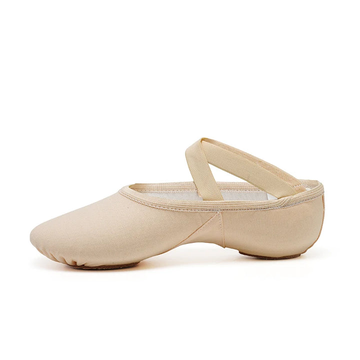 Chaussons demi-pointes en toile bi-semelle Sansha