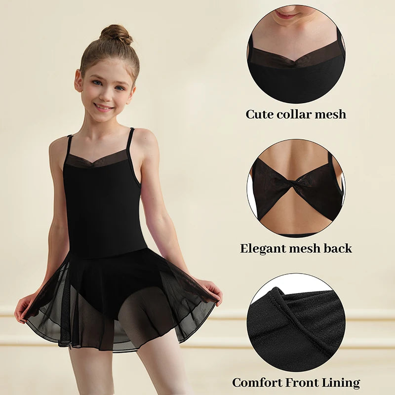 Justaucorps bretelles avec jupette Kylie