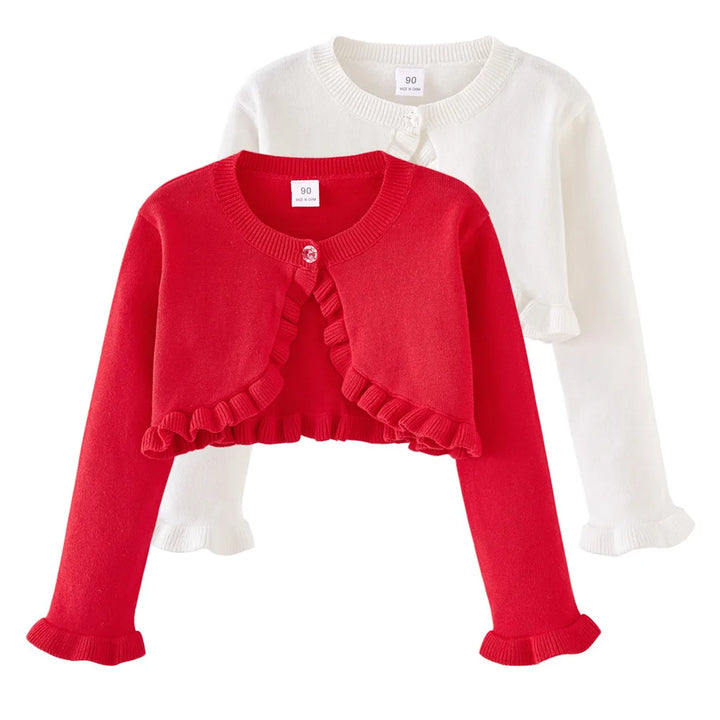 Veste courte manches longues avec bouton