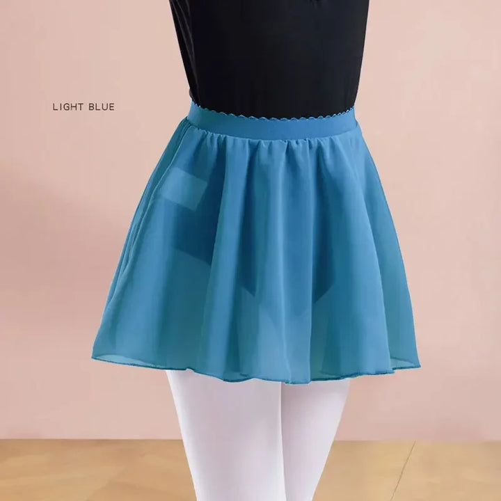 Jupette mousseline taille élastique Klarys