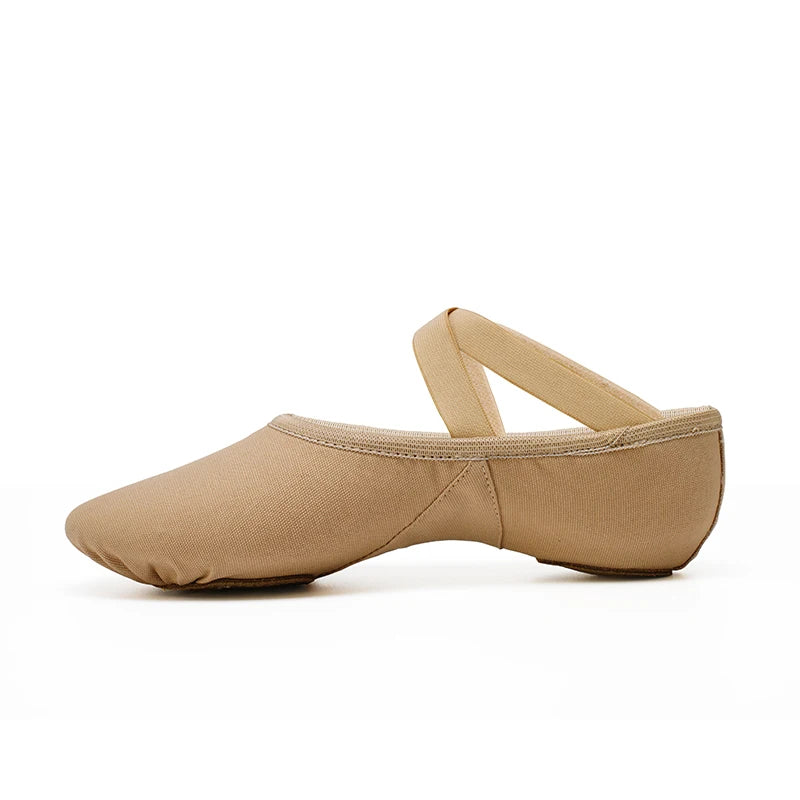 Chaussons demi-pointes en toile bi-semelle Sansha