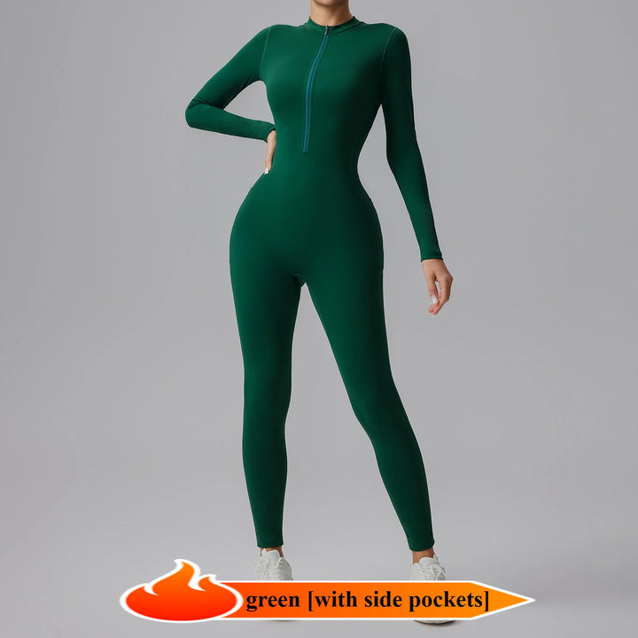 Combinaison manches longues avec Zip Elowen