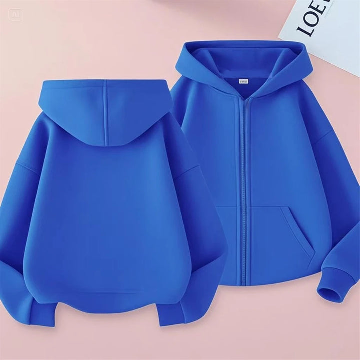 Veste zip à capuche enfant unisexe