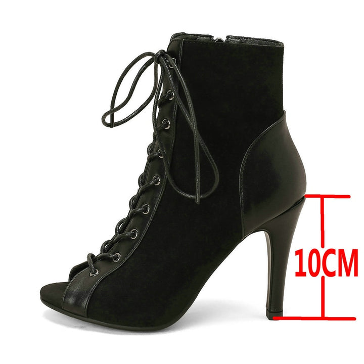 Bottines danse Marlène Talons 10cm Rubber sole