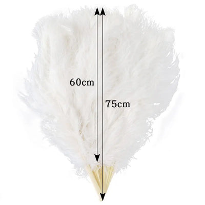 Eventail en plumes autruche 130cm