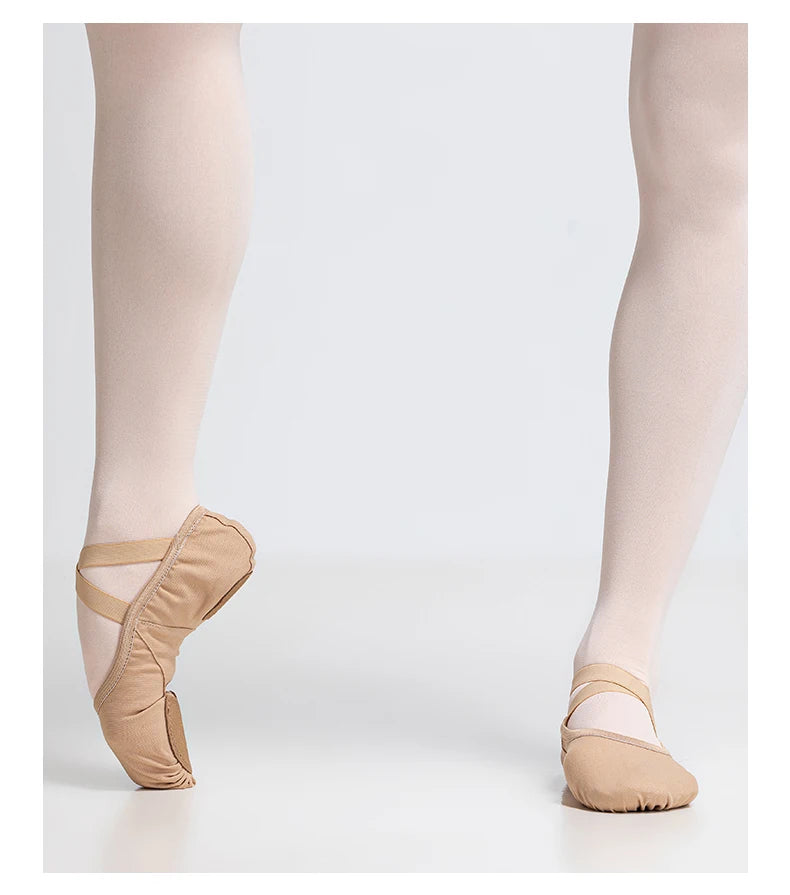 Chaussons demi-pointes en toile bi-semelle Sansha