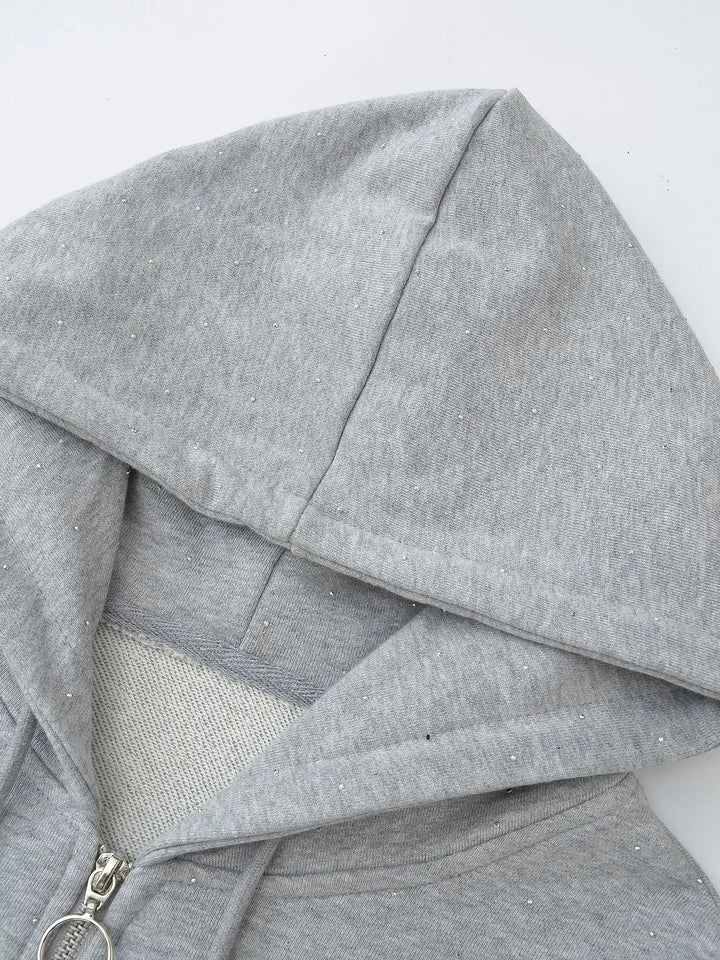 Veste Sweat loose capuche et zip