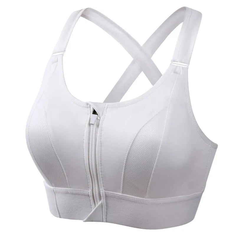 Brassière High Impact avec zip Zoé