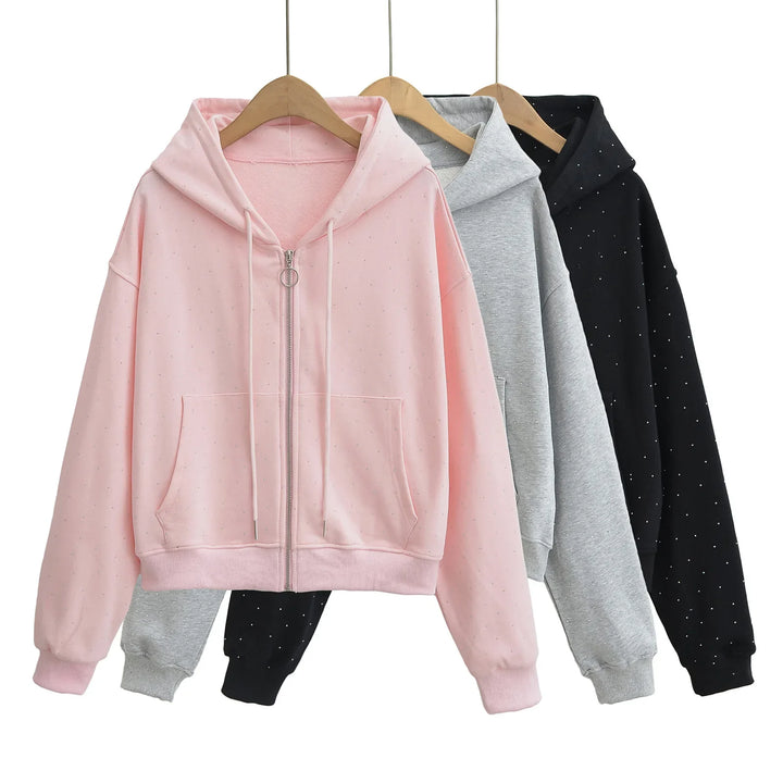 Veste Sweat loose capuche et zip