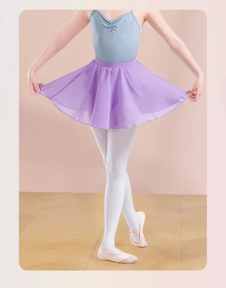 Jupette mousseline taille élastique Klarys