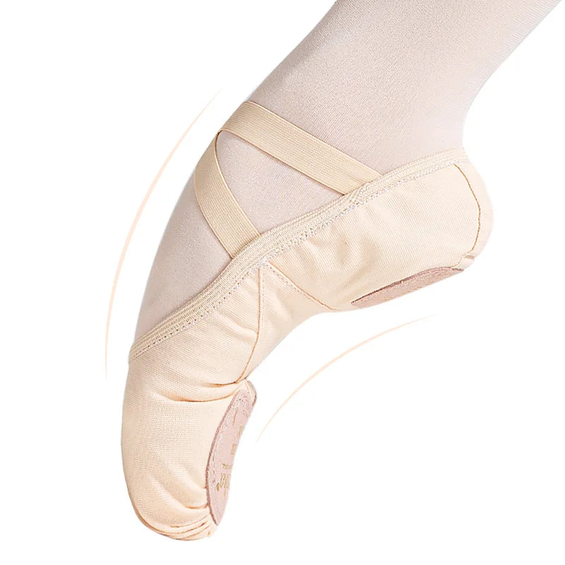 Chaussons demi-pointes en toile bi-semelle Sansha