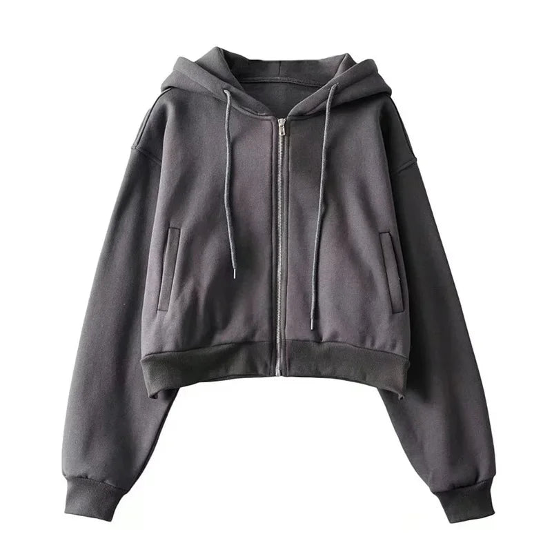 Veste capuche Loose-Fit avec zip