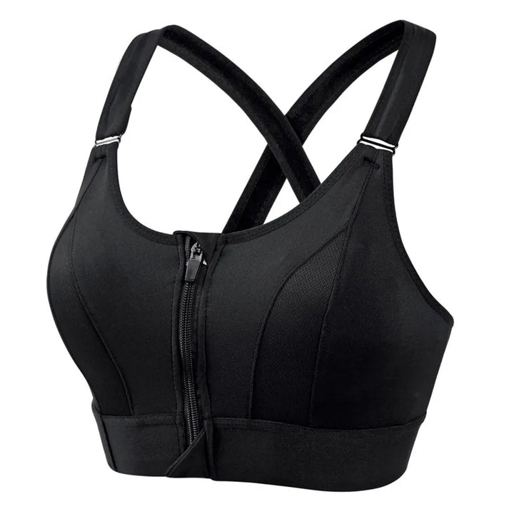 Brassière High Impact avec zip Zoé