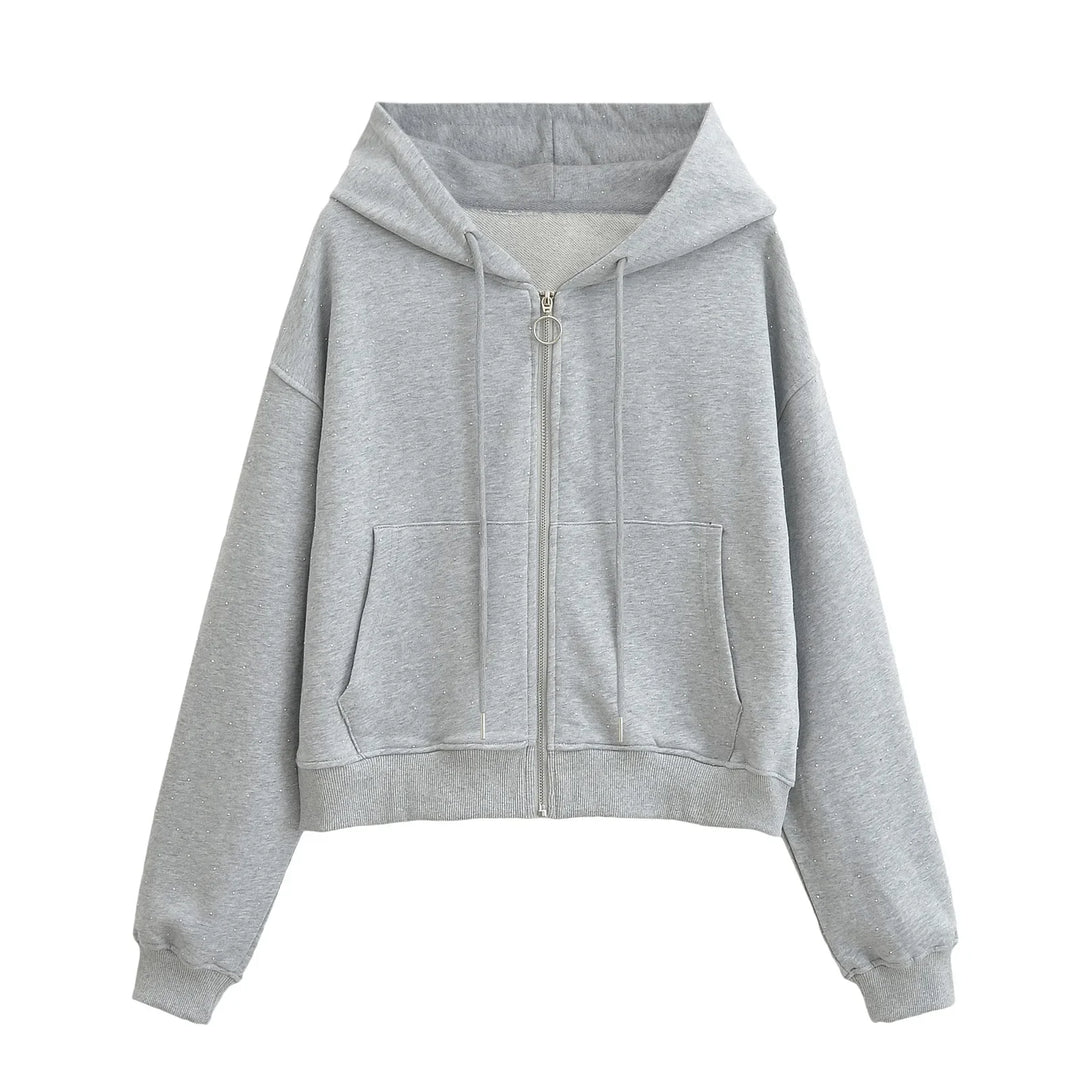 Veste Sweat loose capuche et zip