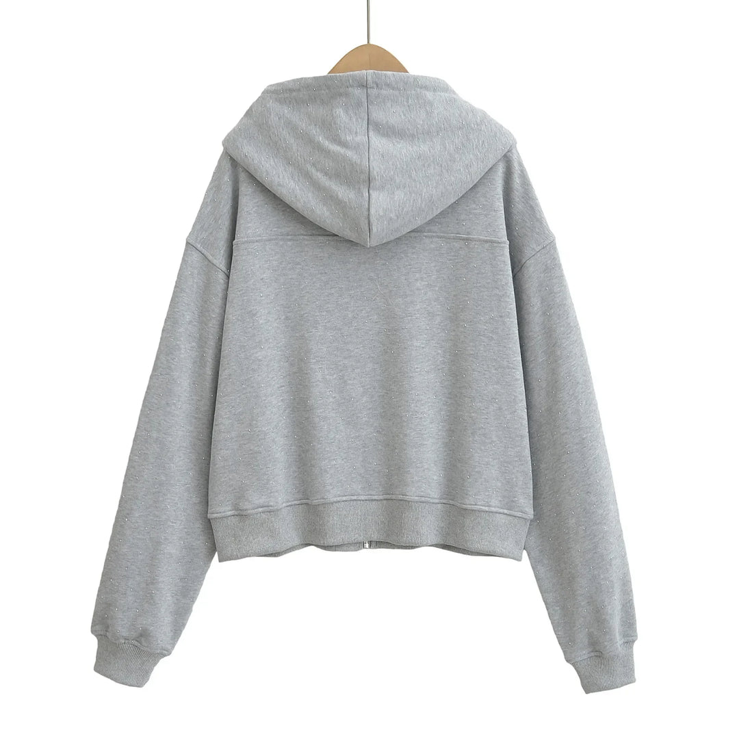 Veste Sweat loose capuche et zip