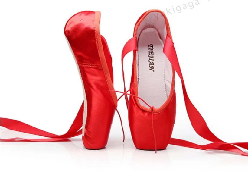 Chaussons Pointes satin rouge avec protections Taille 39