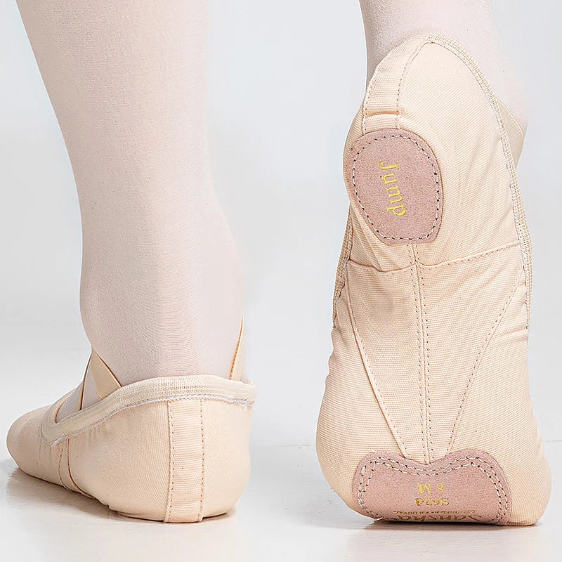 Chaussons demi-pointes en toile bi-semelle Sansha