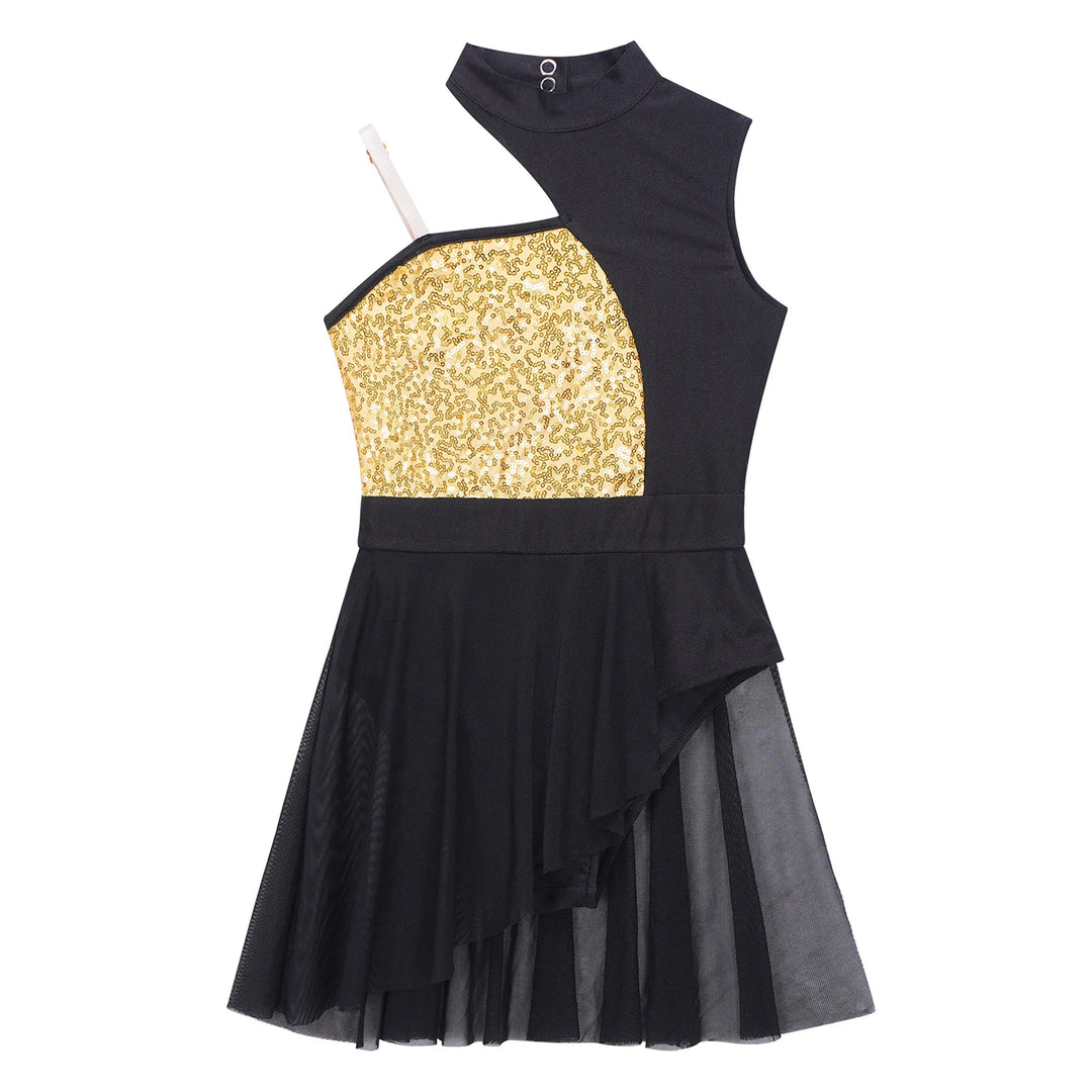 Robe justaucorps paillettes avec bretelles Ninon