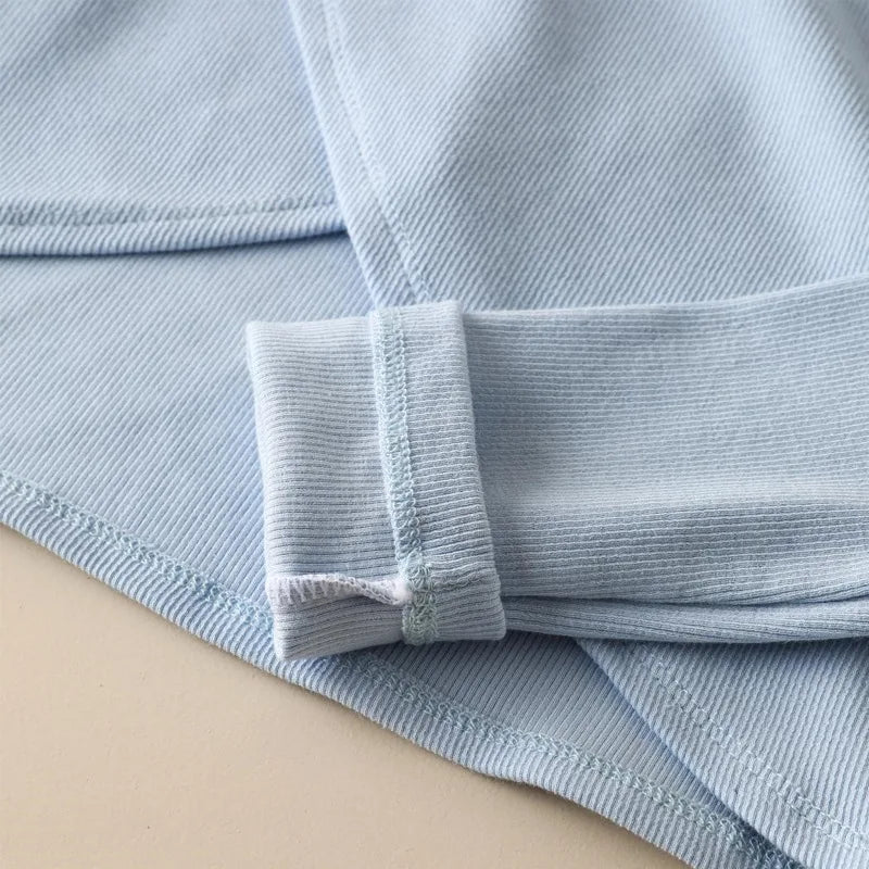 Top sweat manches longues court filles