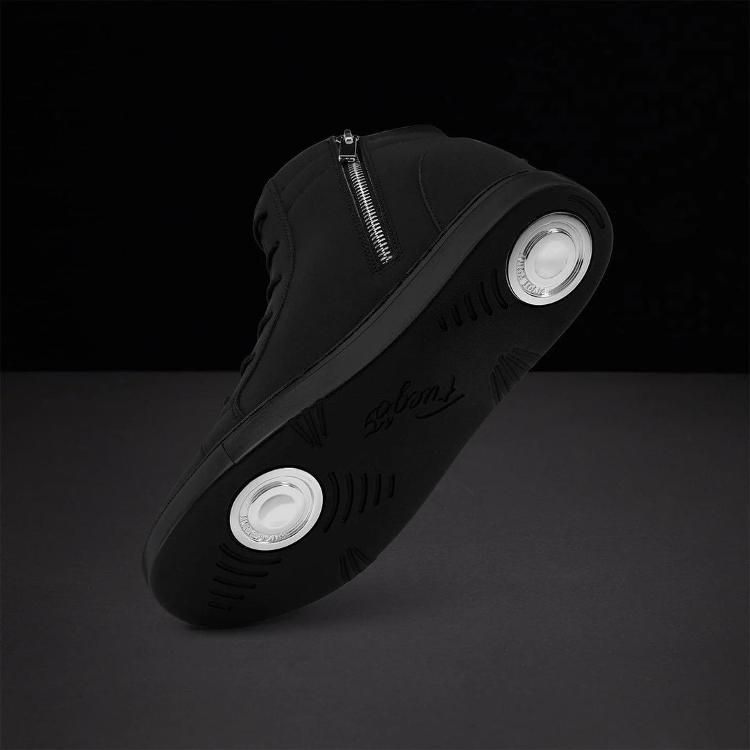 Baskets montantes compensées Fuego noires ou blanches