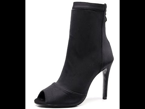 Bottines danse Assa noir Talons de 4.5 à 10cm