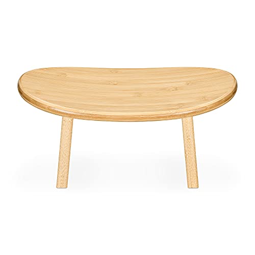 Banc de méditation Tabouret en Bambou Naturel pour Pratique du Yoga Relaxation