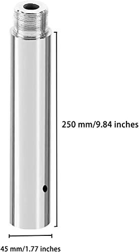 Extension pour barre Pole Dance tube 45mn longueur 25cm argent