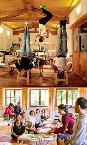Tabouret de Yoga en bois pour postures inversées