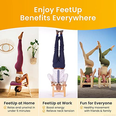 FeetUp Tabouret de Yoga pour Poirier & Postures inversées