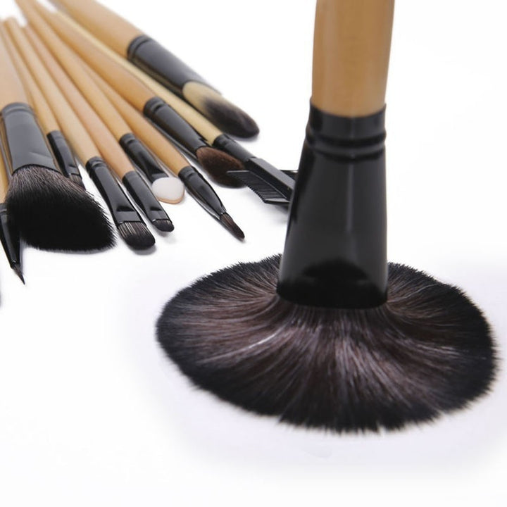 Set de 24 pinceaux de maquillage professionnel avec housse