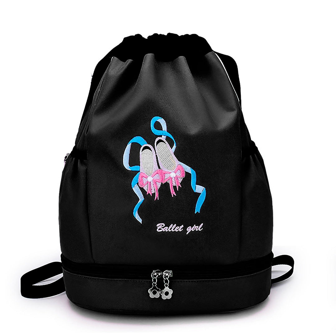 Sac à dos fille logos chaussons danse 5 coloris au choix