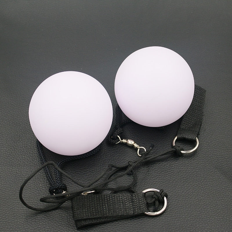 2 pieces belly dance balls LED performance