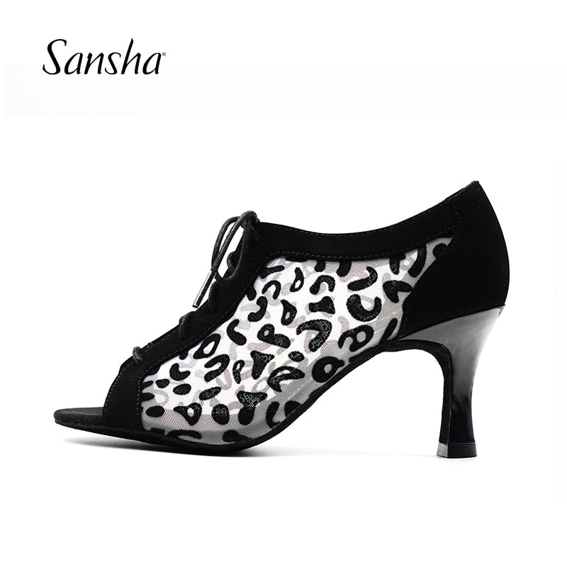 Chaussures de danse à lacer Sansha à talons de 7,5cm