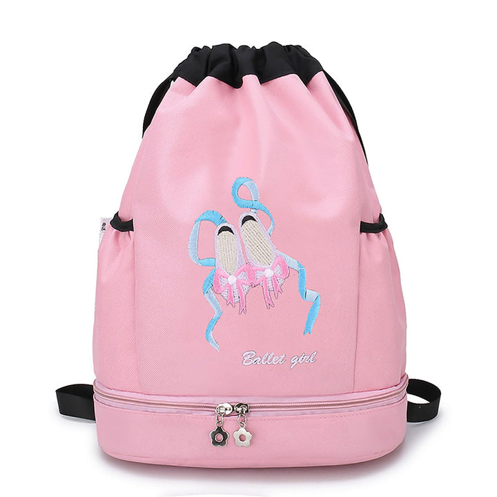 Sac à dos fille logos chaussons danse 5 coloris au choix