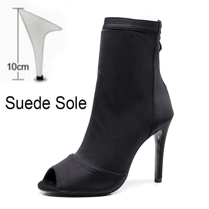 Bottines danse Assa noir Talons de 4.5 à 10cm