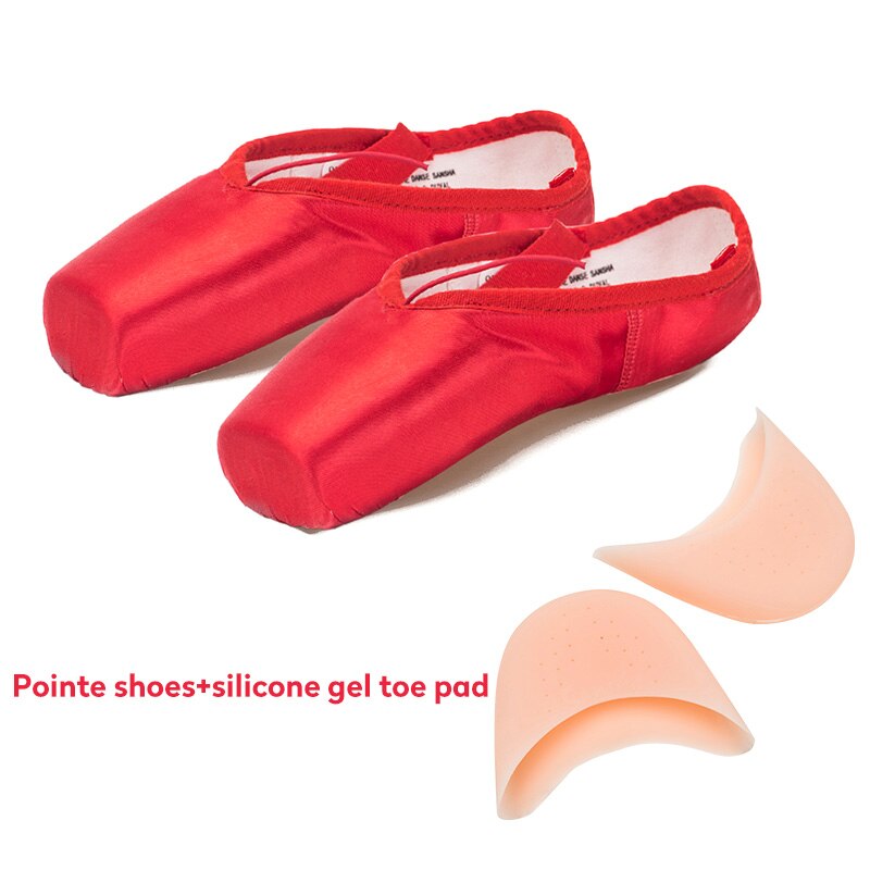 Chaussons Pointes satin Sansha rouge