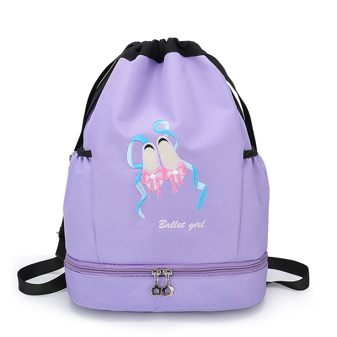 Sac à dos fille logos chaussons danse 5 coloris au choix