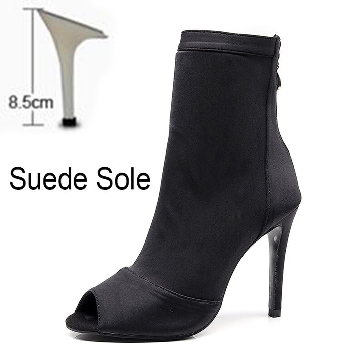 Bottines danse Assa noir Talons de 4.5 à 10cm