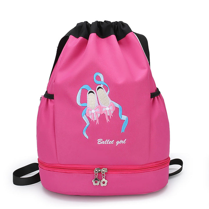 Sac à dos fille logos chaussons danse 5 coloris au choix