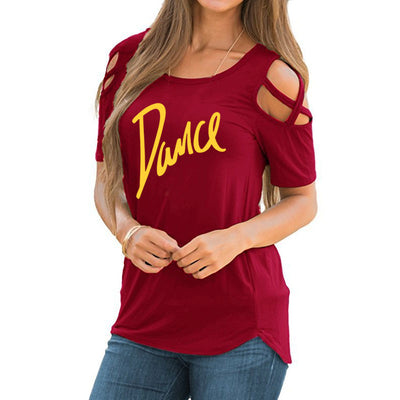T-shirt épaules dénudées Dance 5 coloris disponibles