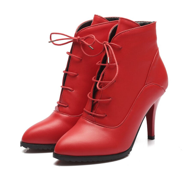 Bottines danse fermées Lilie rouge Talons de 9cm